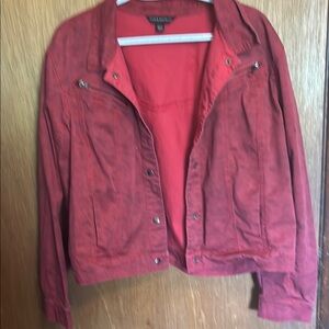 Rock & Republic red Jean jacket